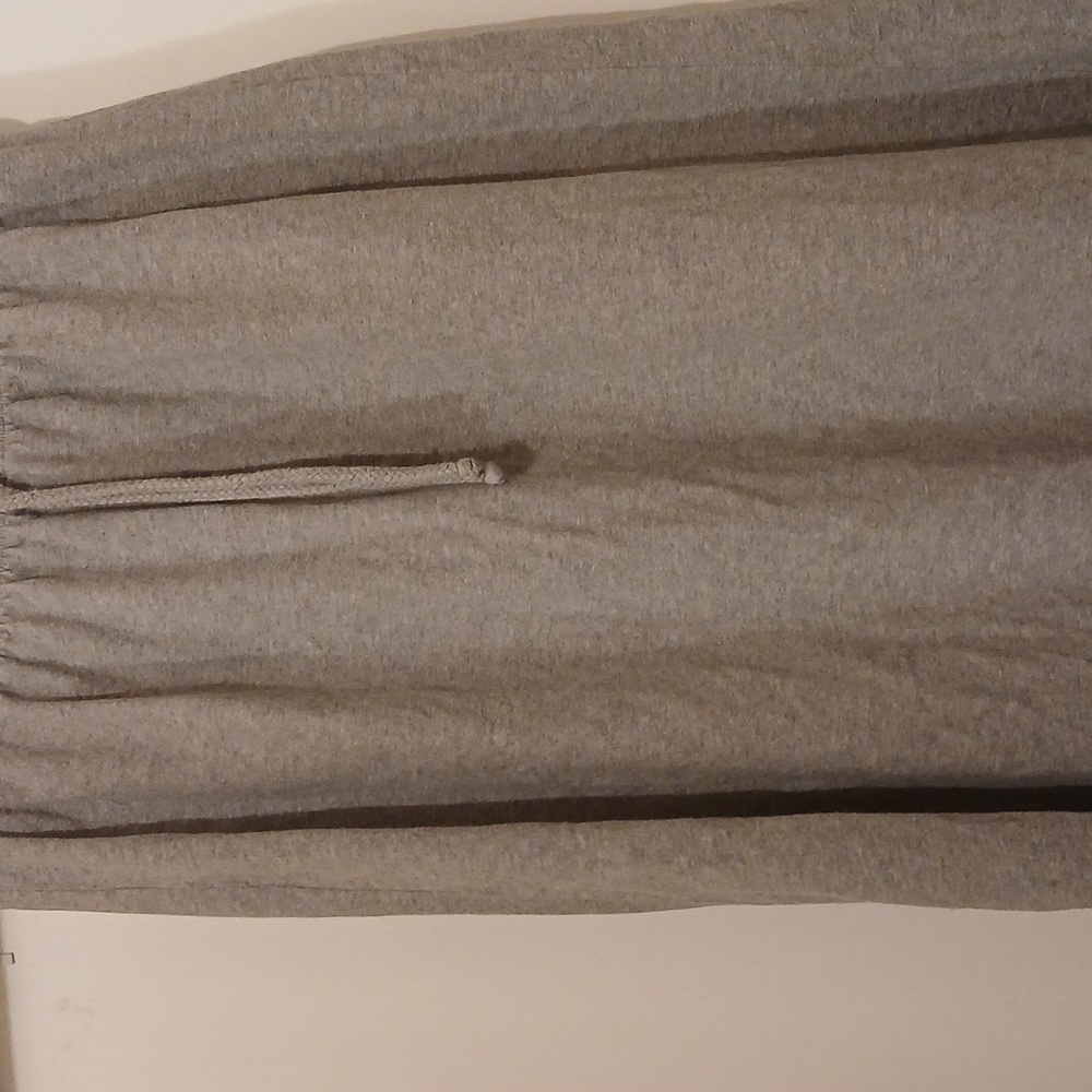 Long skirt with elastic and draw sting in the waist from waist to bottom 35 inch